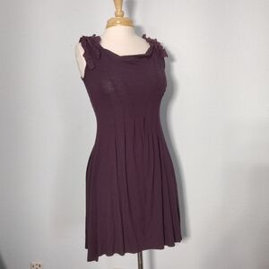 Soft & Sweet Aubergine Ruffle Dress - Bailey 44 XS